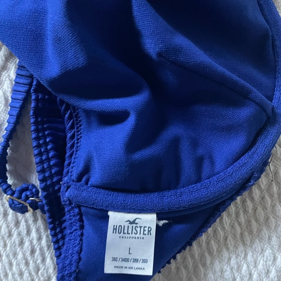 Blue Ribbed Bralette - Picture 2 of 2